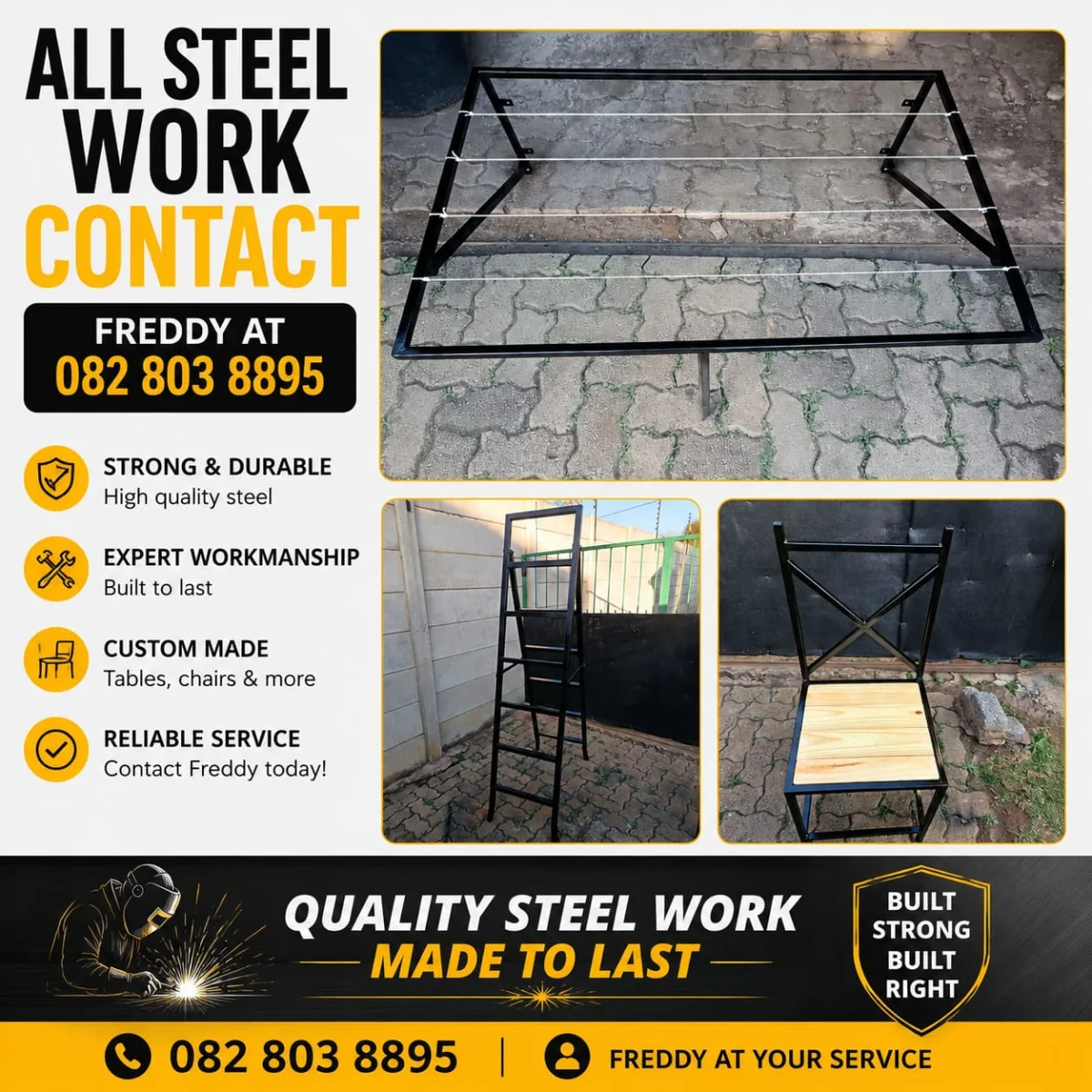 Steelwork craftsman at work